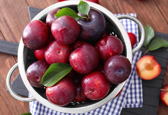 Nutritious plum, a healthy snack choice for expectant mothers.